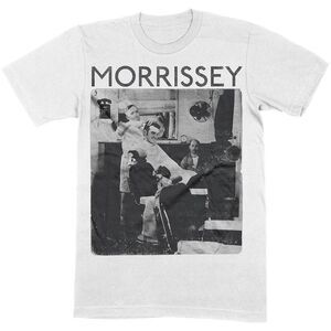 Morrissey Unisex Adult Barber Shop Cotton T-Shirt / White